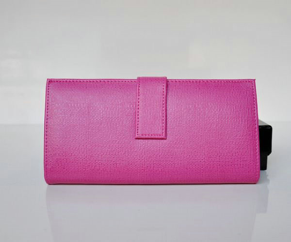 YSL Y line flap wallet 241175 rose red - Click Image to Close